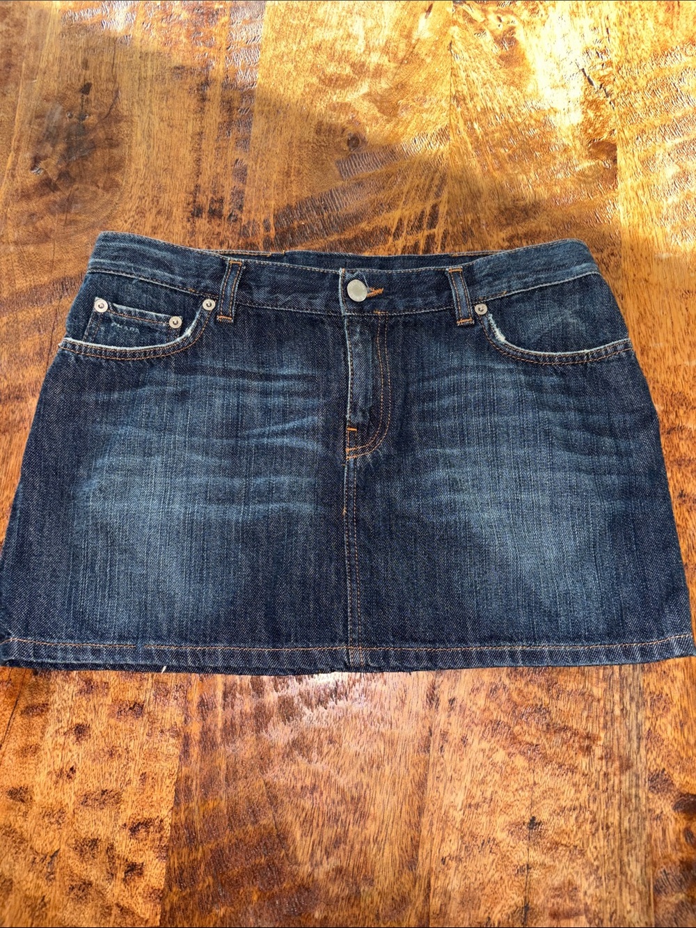 Prada Dark Blue Denim Mini Skirt